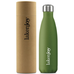 BOTELLA TÉRMICA LAKENJOY ACERO INOXIDABLE VERDE