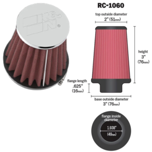 FILTRO DE AIRE INIVERSAL RC 1060